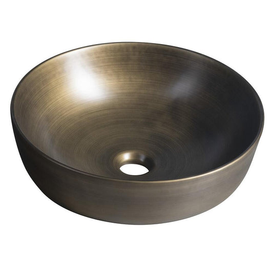 PRIORI Keramik-Waschtisch Ø 41,5 cm, Bronze