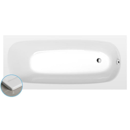 EBRO SLIM Rechteckwanne 170x75x39cm, weiß