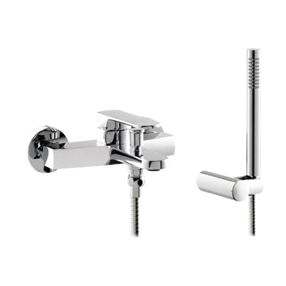 ELITE Wannenarmatur mit Handbrause, Abstand 150mm, Chrom.