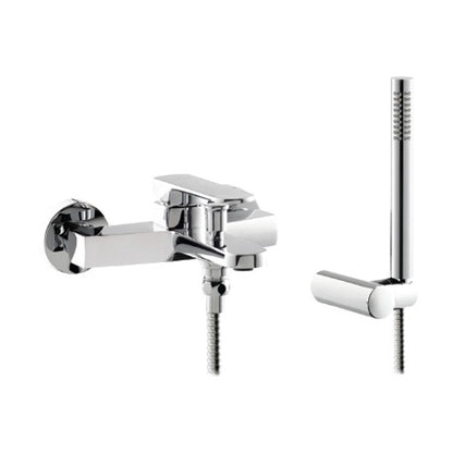 ELITE Wannenarmatur mit Handbrause, Abstand 150mm, Chrom.