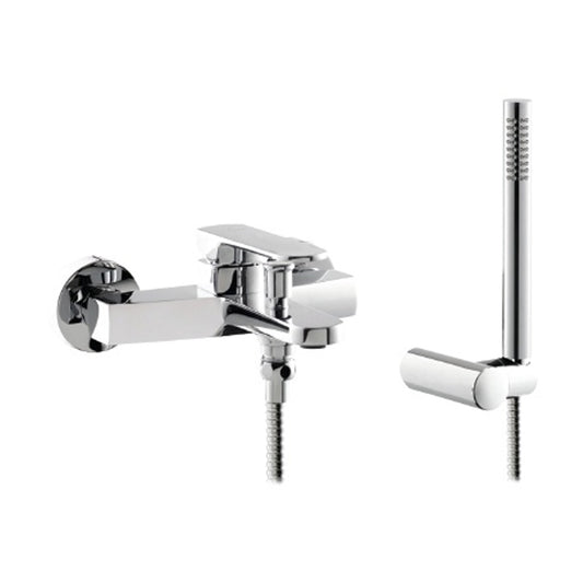 ELITE Wannenarmatur mit Handbrause, Abstand 150mm, Chrom.