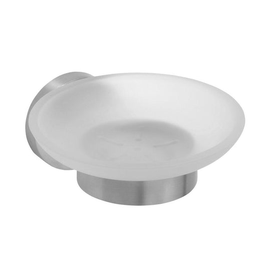 X-STEEL Seifenschale, Milchglas, Edelstahl matt