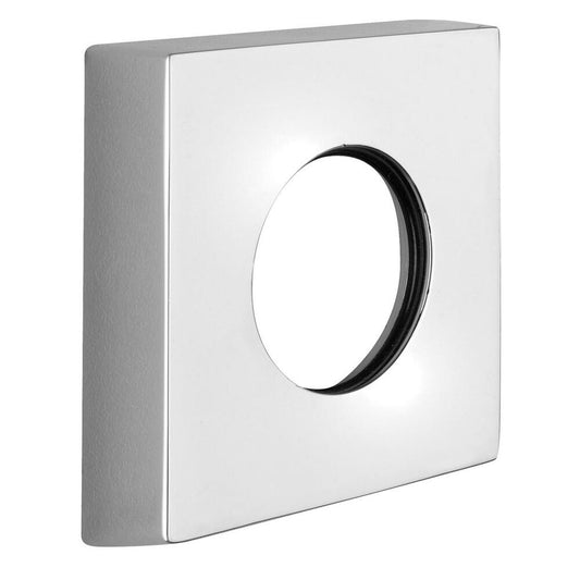 Quadratische Rosette 60/32mm, Höhe 13 mm, chrom