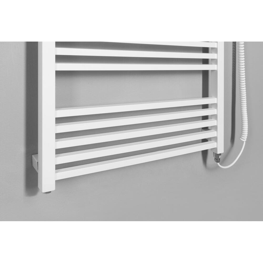 METRO-E Elektrischer Badheizkörper, gerade, 600x1620 mm, 800 W, Weiß