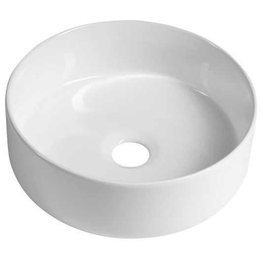 NIMIS Aufsatzwaschtisch, Durchmesser 30cm, Keramik, weiß