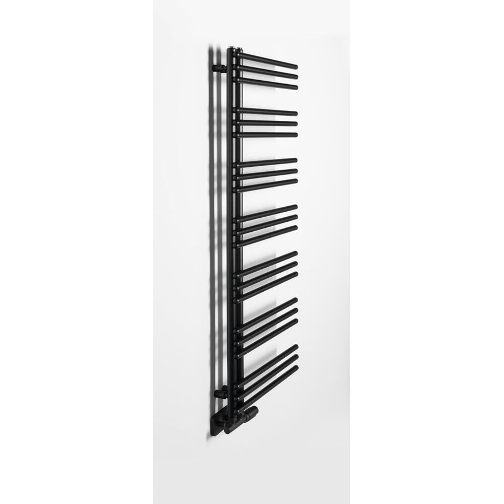 POSEIDON Badheizkörper 550x1340mm,500W,  schwarz matt