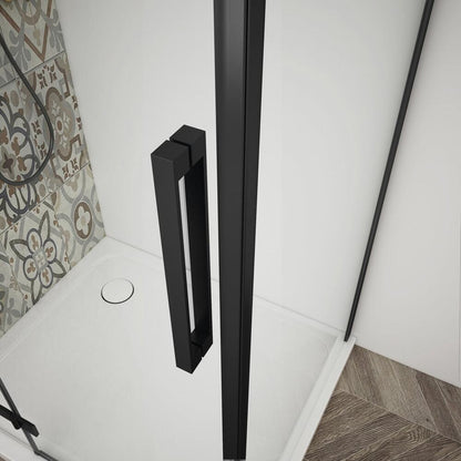 TRINITY BLACK Duschtür 800 mm, Klarglas, rechts
