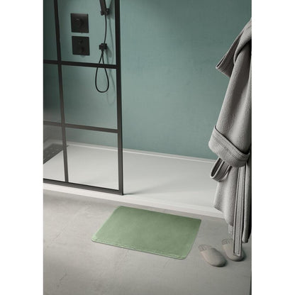 FUZZY Badematte, 50x80cm, 100% Polyester,Anti-Rutsch, Grün