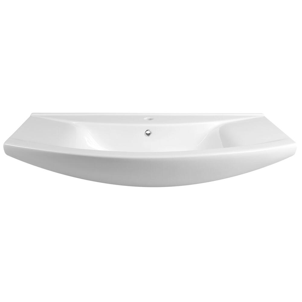 ZERO 97 Keramik-Waschtisch 97x51cm, weiss