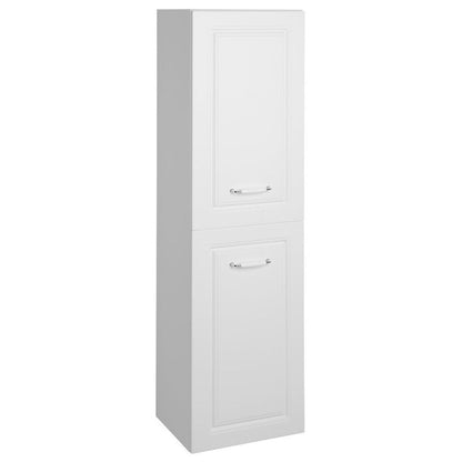 FAVOLO Hochschrank mit Wäschekorb 40x150x31cm, Weiß matt