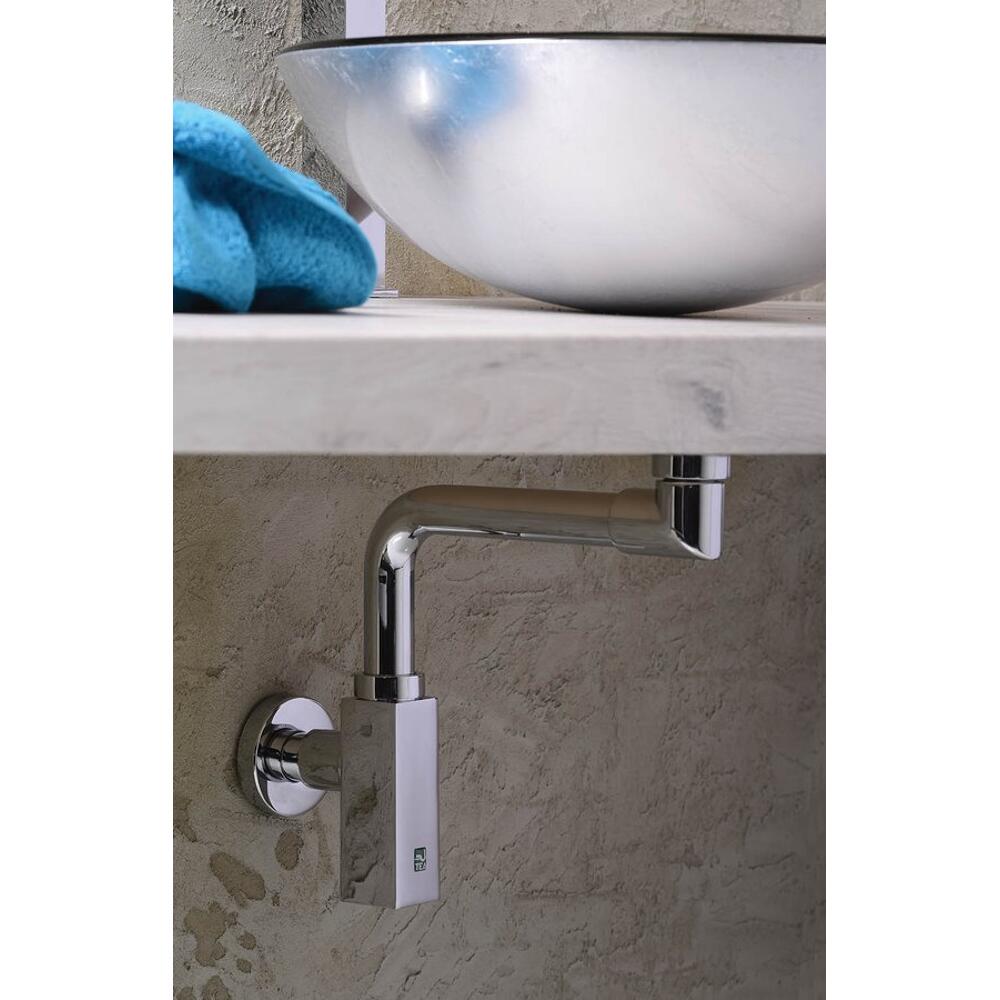 QUASAR Waschtisch-Siphon, Platzsparend, 5/4"-32mm, Chrom