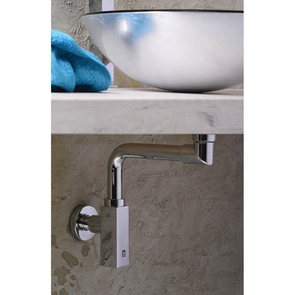 QUASAR Waschtisch-Siphon, Platzsparend, 5/4"-32mm, Chrom
