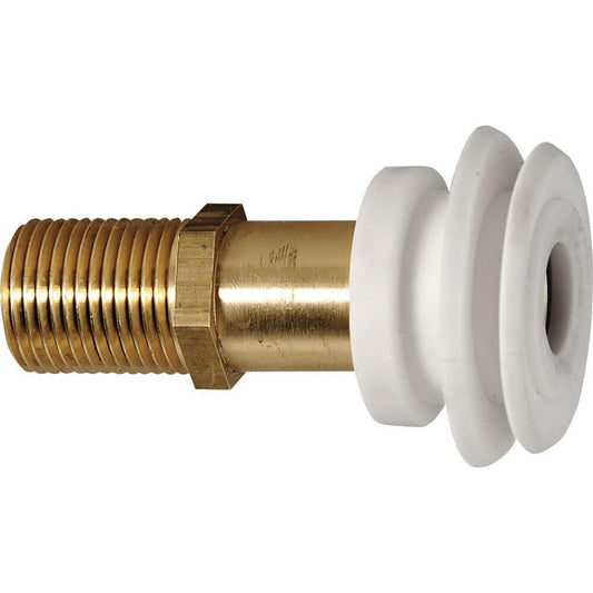 Eingussarmatur mit Manschette, für Urinale mit Zulauf von Hinten, 1/2"