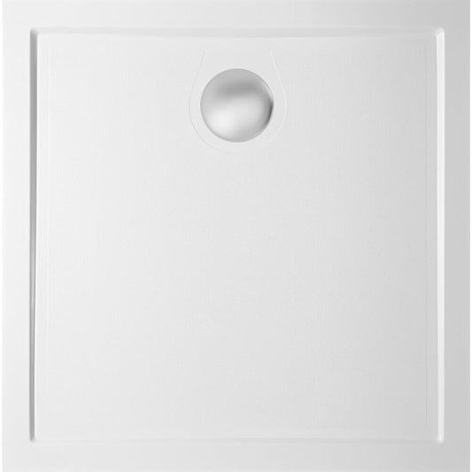 GALLET Gussmarmor-Duschwanne, Quadrat 80x80cm