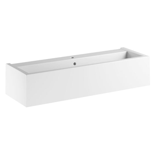 KANAAL Keramik-Waschtisch 120x40cm, weiß