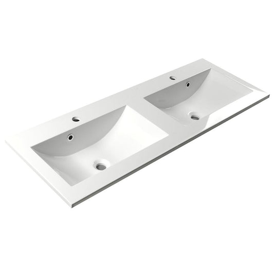 YUKON Waschtisch 120x45cm, Gussmarmor, weiß