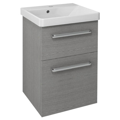 THEIA Unterschrank 46,4x70x44,2cm, 2xSchublade, Silbereiche