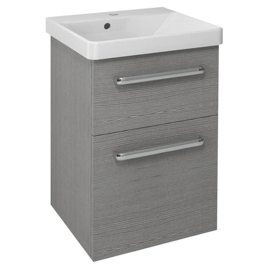 THEIA Unterschrank 46,4x70x44,2cm, 2xSchublade, Silbereiche