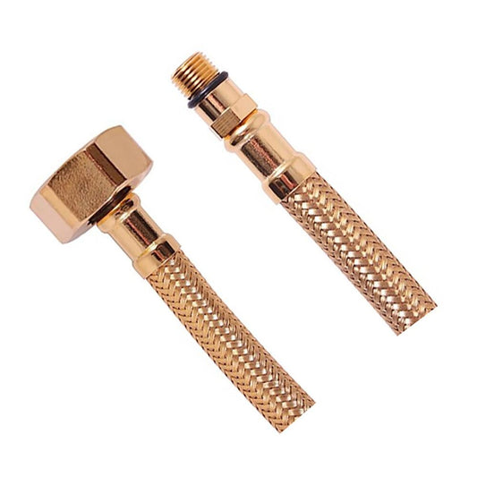 Flexibler Schlauch, Edelstahl M10x3/8", 35cm, Gold