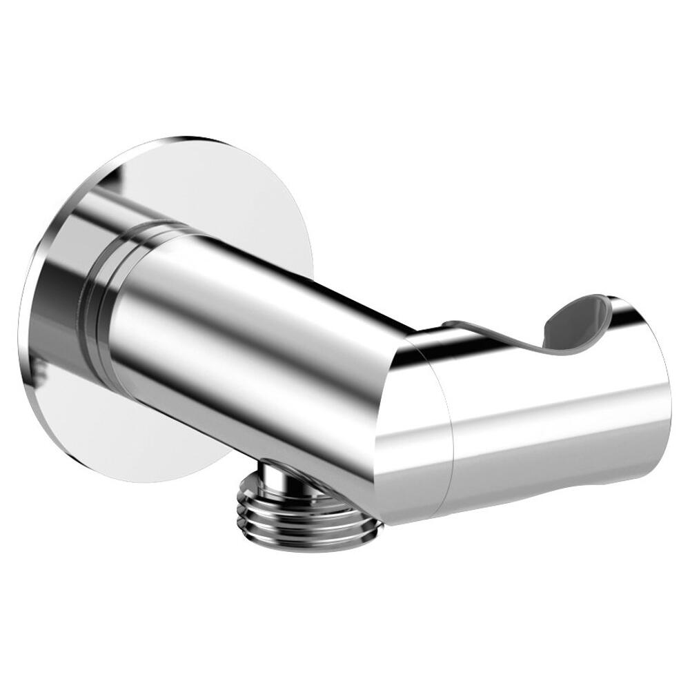 Wasseranschlußbogen mit Brausehalter rund, drehbar, mit Schlauchanschluss, Chrom