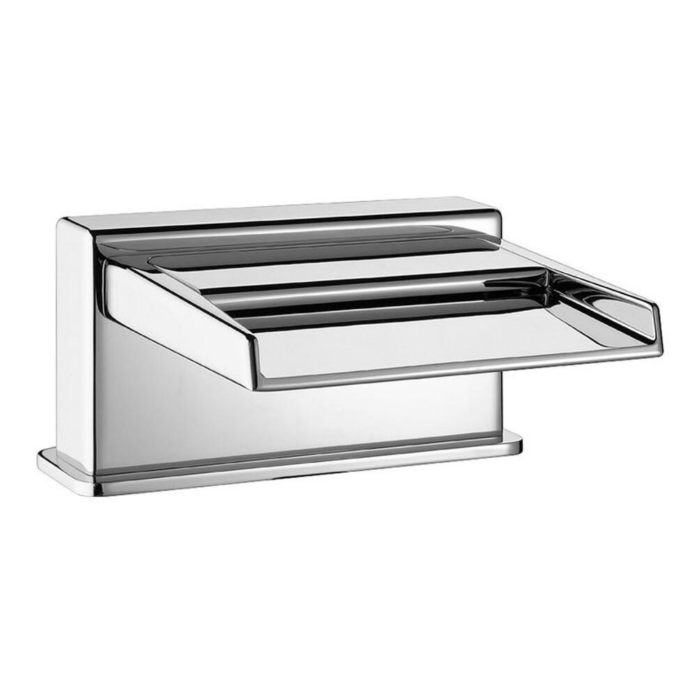 Wanneneinlauf offen, Breite 145mm, Kaskade, Chrom