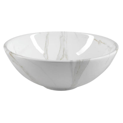 DALMA Keramik-Waschtisch Ø 42 cm, carrara