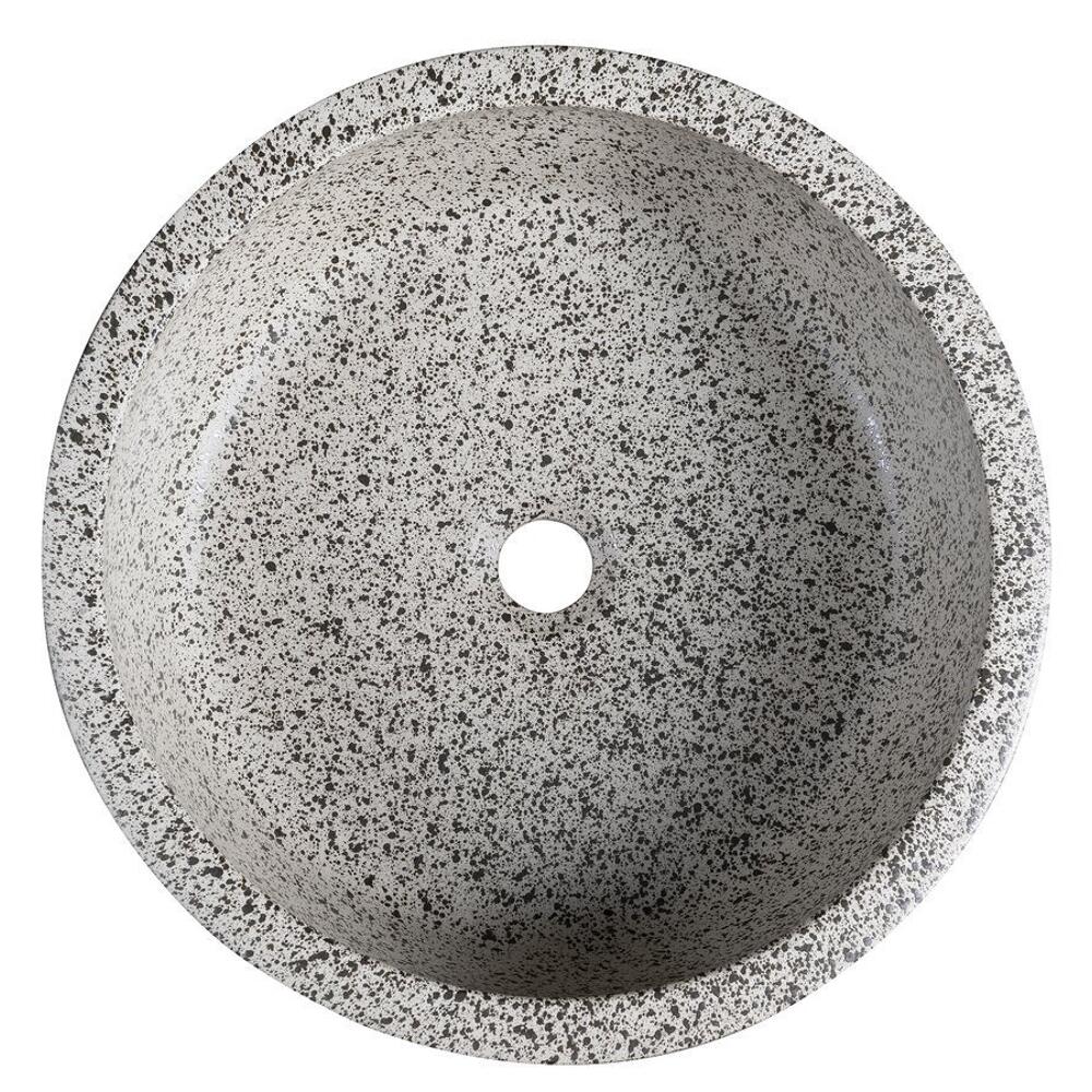 PRIORI Keramik-Waschbecken zum Aufsetzen, Durch. 41cm, Granit