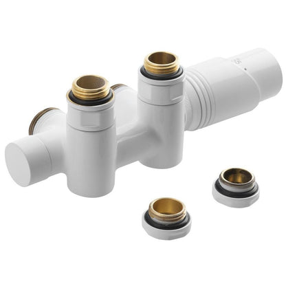 WICHER COMBI Thermostat-Anschlussgarnitur für Mittelanschluss 50mm, Weiß