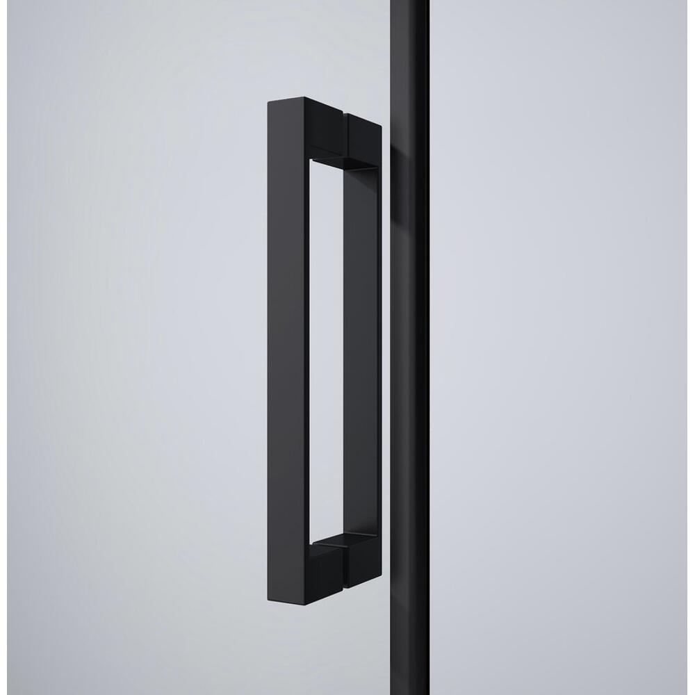DRAGON BLACK Eckige Duschkabine 800x800mm, Eckeinstieg