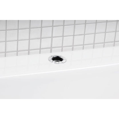 Durchführung rund, inkl. Schlauch F1/2"-M3/8", Chrom