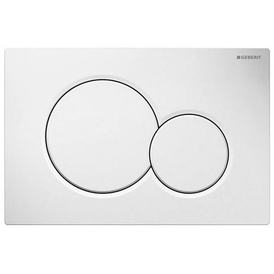 GEBERIT SIGMA01 Betätigungsplatte für 2-Mengen-Spülung, weiß Glanz