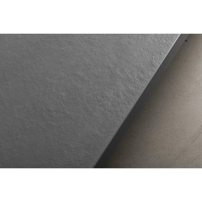 TRENECA Gussmarmor-Duschwanne 150x80cm,  grau matt