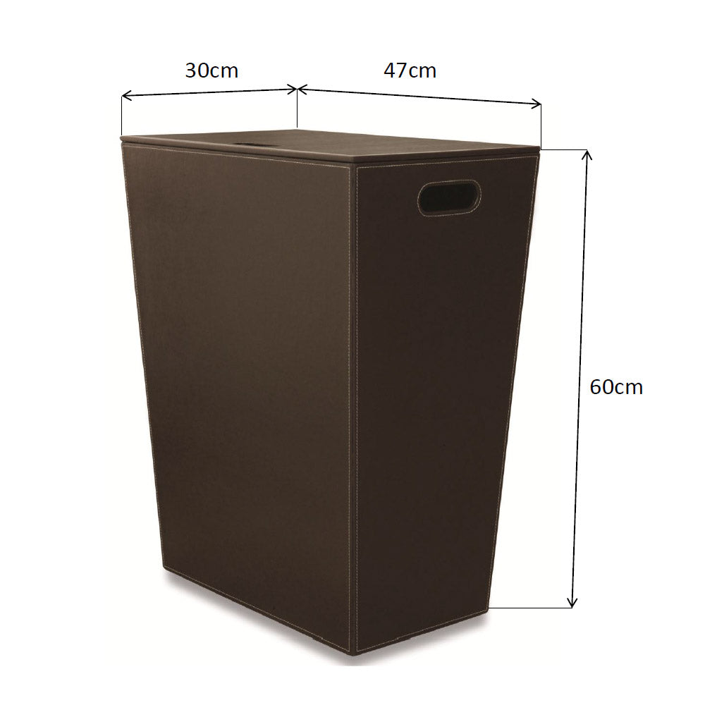 ECO PELLE Wäschekorb 47x60x30cm, Braun