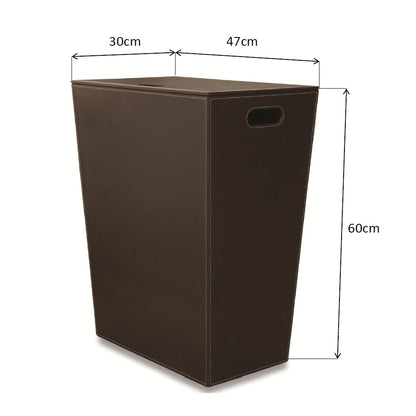 ECO PELLE Wäschekorb 47x60x30cm, Braun