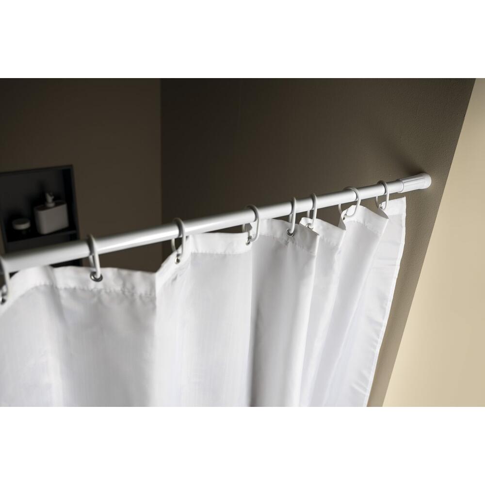 Teleskop-Duschstange 110-200cm, Aluminium, Weiß