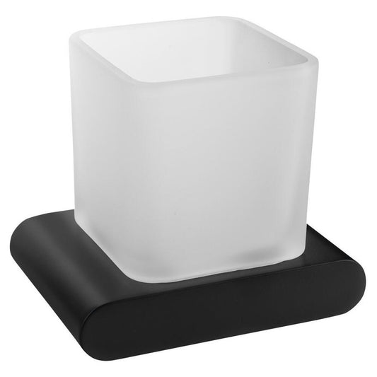 FLORI Glas, Milchglas, Schwarz matt