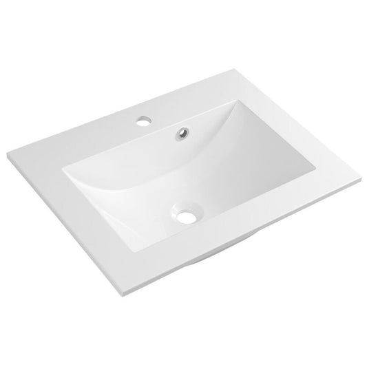 YUKON Waschtisch 60x45cm, Gussmarmor, weiß