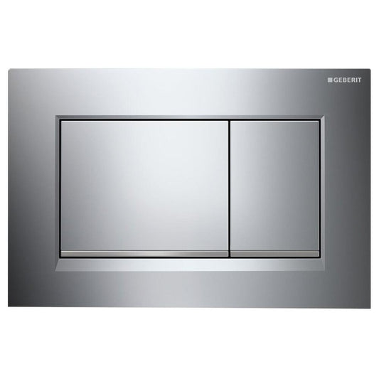GEBERIT SIGMA30 Betätigungsplatte für 2-Mengen-Spülung, Chrom