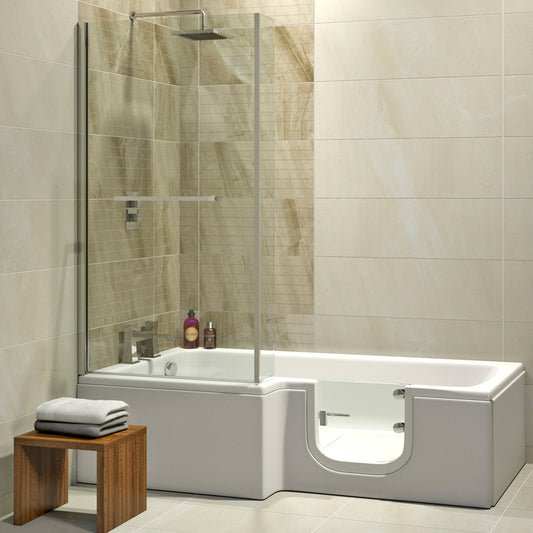 Solarna 170x85/70cm Badewanne mit Tür/Seniorenbadewanne, Links