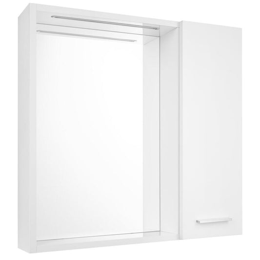 ZOJA/KERAMIA FRESH STRIP Spiegelschrank, LED Beleuchtung, 60x60x14cm, Rechts, Weiß