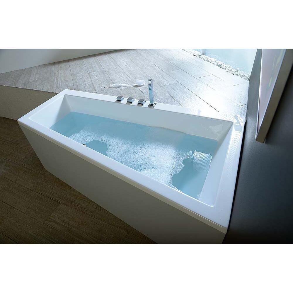Raumspar Badewanne ANDRA 160x90x45cm, rechts,weiß