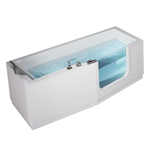 ELEGANZ  Badewanne mit Tür/Seniorenbadewanne 180x75/80cm  Ausführung Rechts