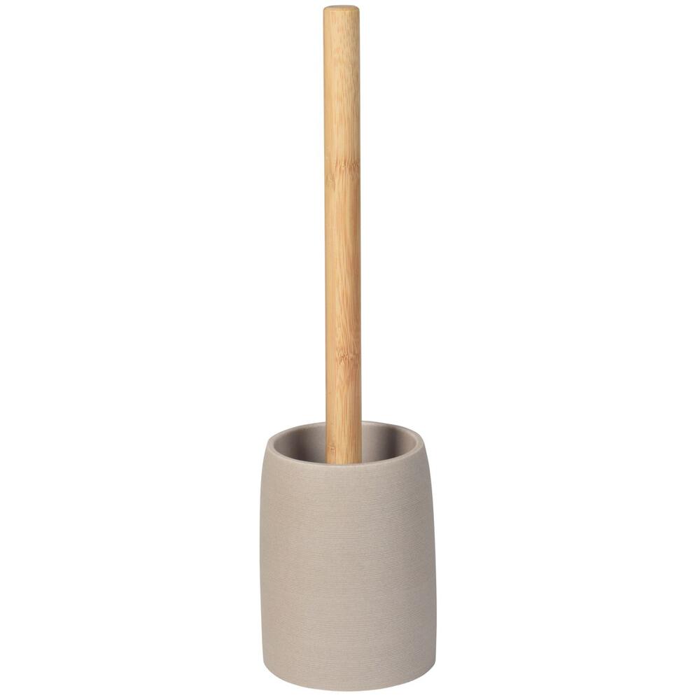 RIKO WC-Bürste zum Stellen, Beige/Bambus