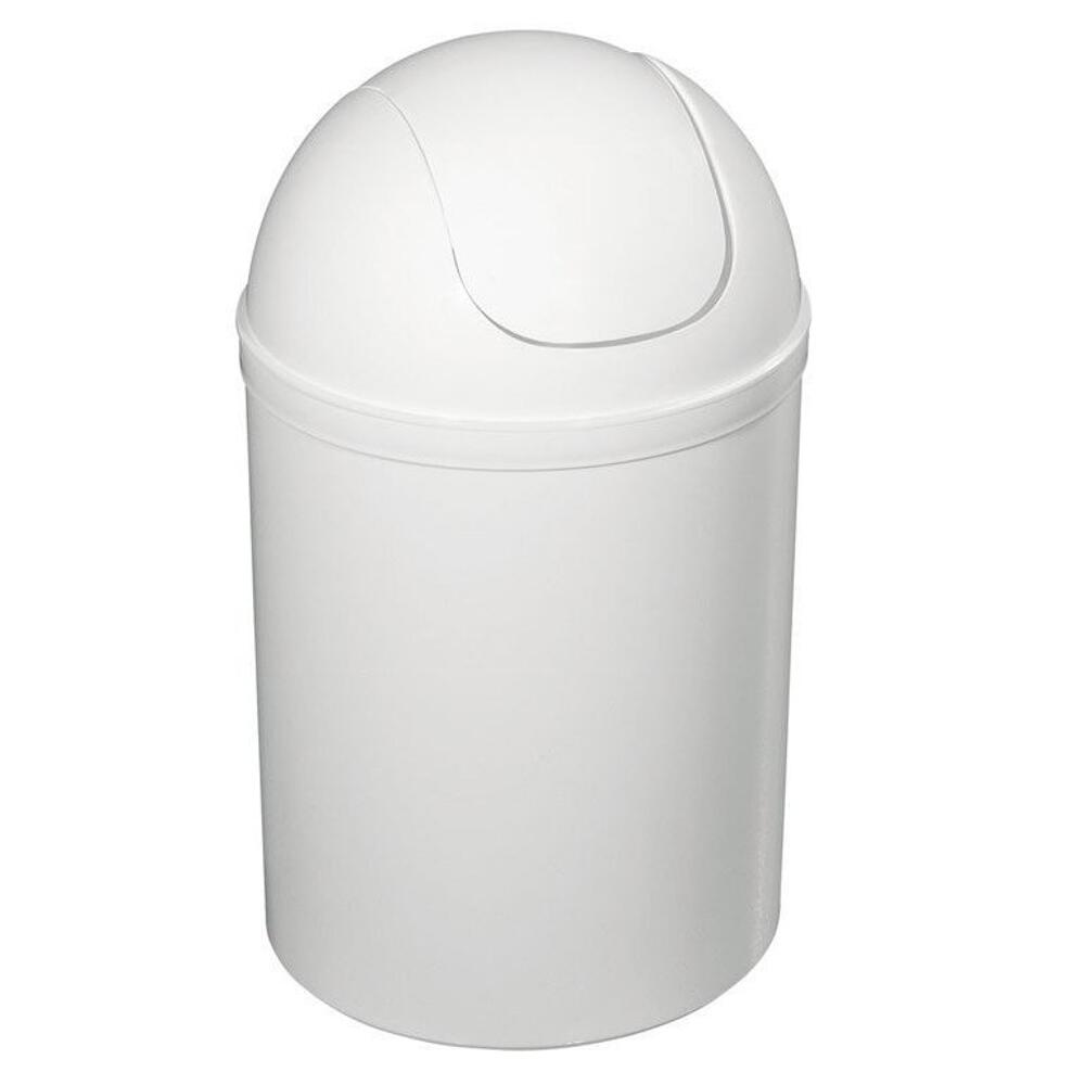 Mülleimer kippbar, 5 l, Plastik, weiß