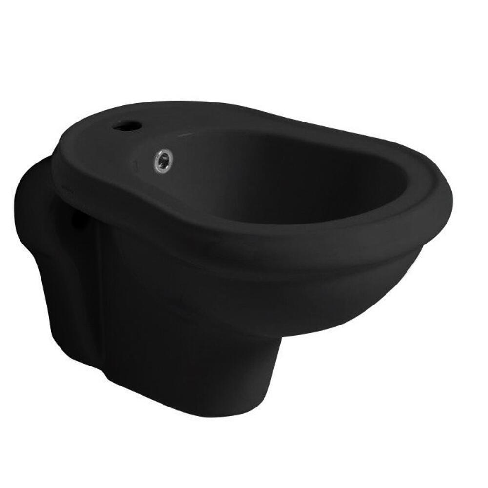 RETRO Hänge-Bidet 38x52cm, schwarz matt