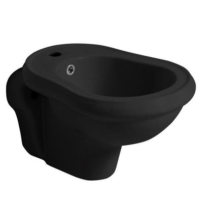 RETRO Hänge-Bidet 38x52cm, schwarz matt