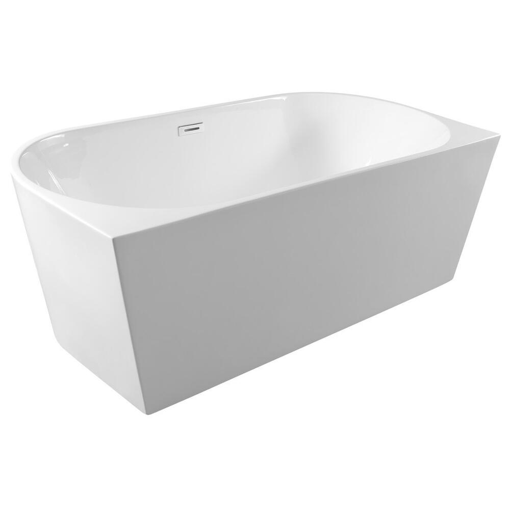 TAJO wandstehende Badewanne 180x80cm, weiß