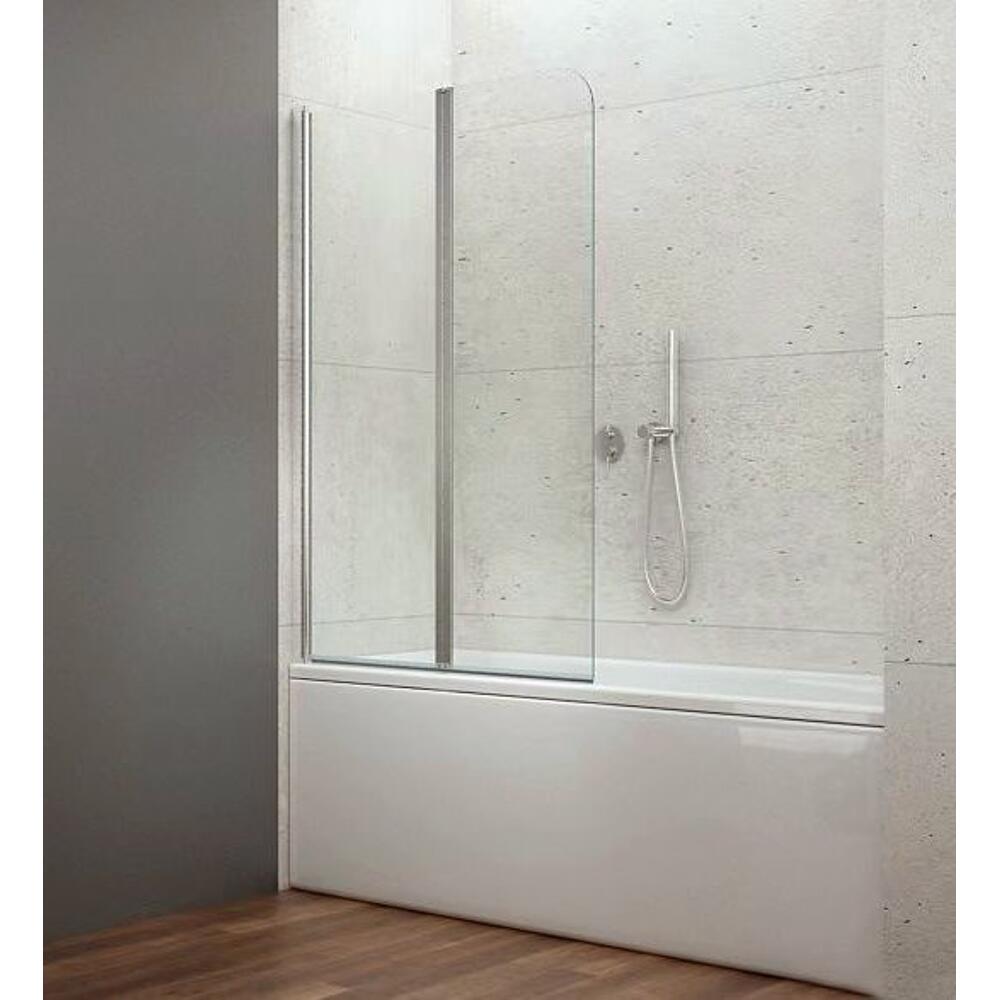 WILA Wannenabtrennung 900x1400mm, Chrom, Klarglas