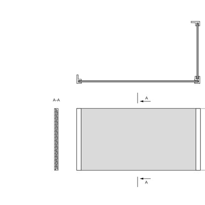 UNIVERSAL Eckschürze  L/R für Badewannen