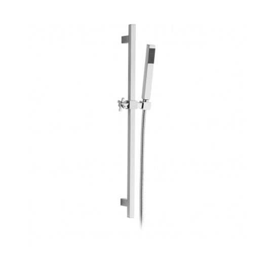 SLIDING Brausestange, mit Brauseschlauch und Handbrause, Chrom